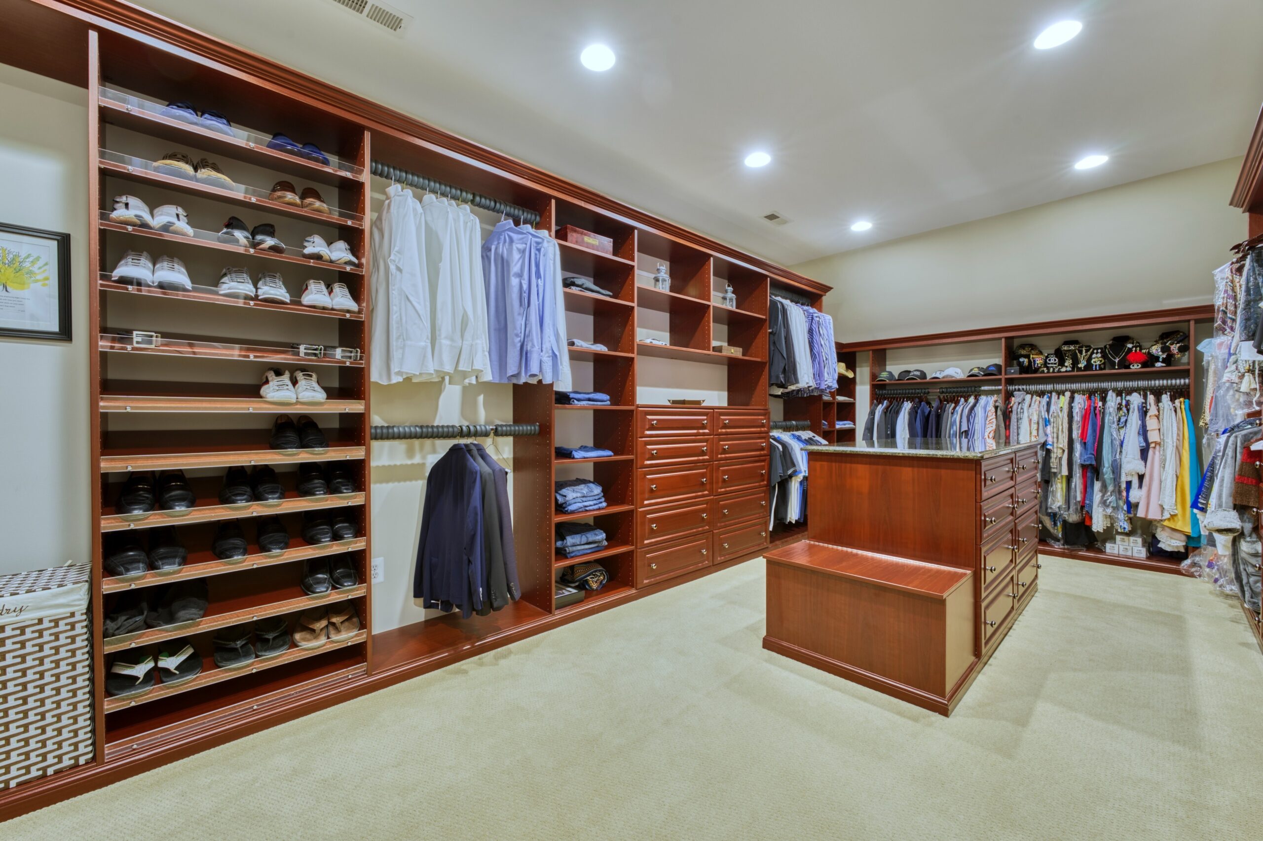 Interior professional photo of 40573 Spectacular Bid Place - showing one of the primary custom closets
