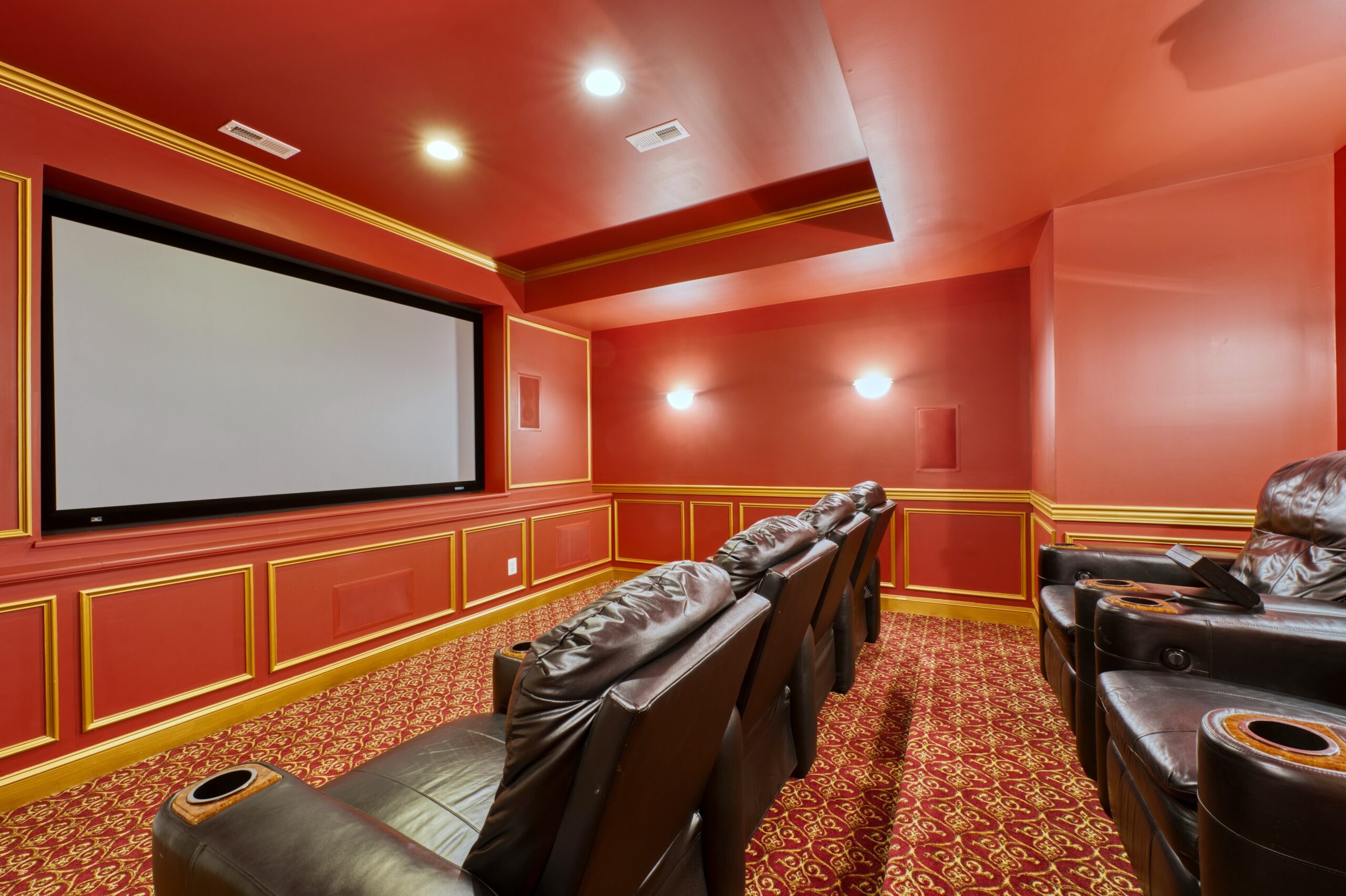 Interior professional photo of 40573 Spectacular Bid Place - showing the private movie theater