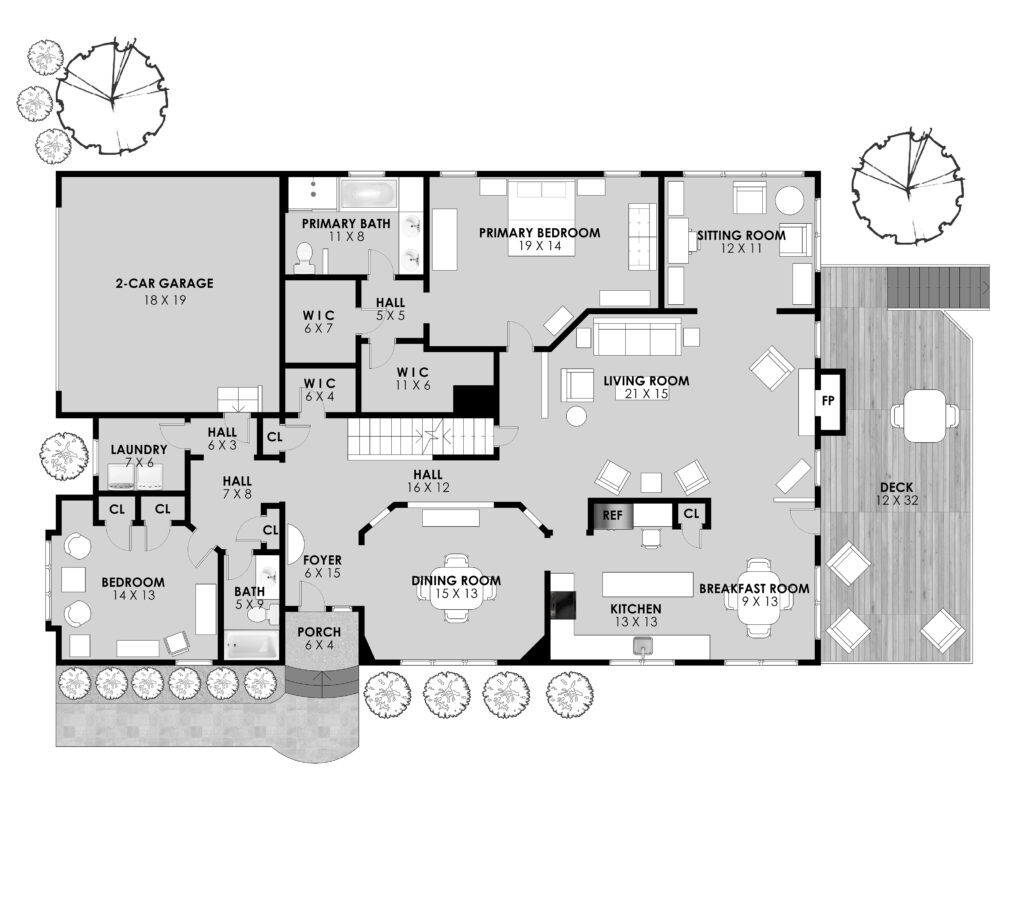 2D high-detail floor plan, a great marketing piece to sell a 55+ home like 13672 Heritage Valley Way in Gainesville, VA
